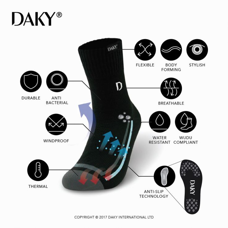 DAKY Waterproof Socks - Tawafeez Plus