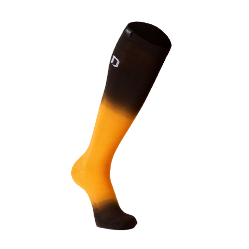 Aqua Orange Compression Socks