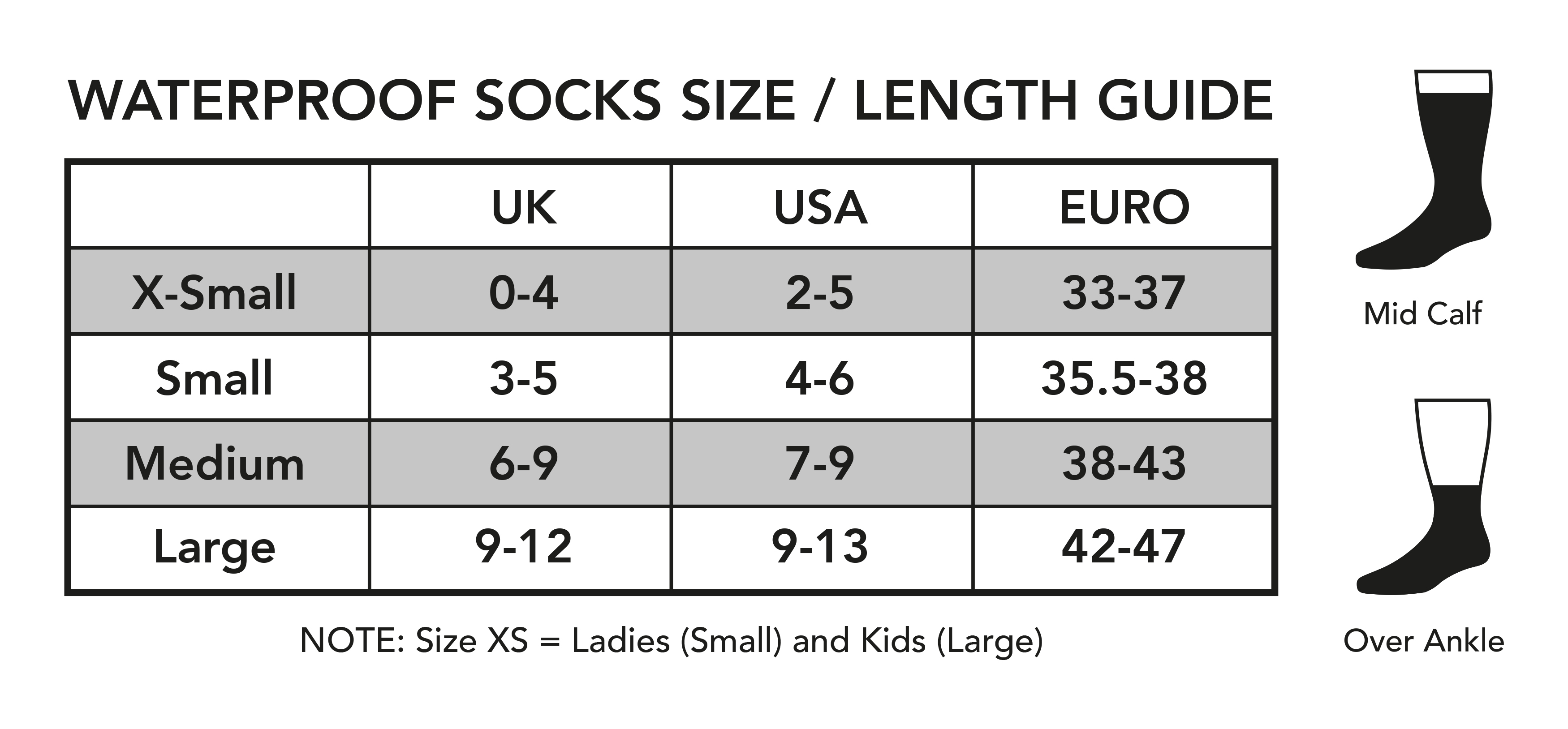 Sock Sizing Charts – Darn Tough, 58% OFF